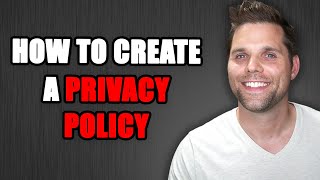 How to Create a Privacy Policy For Your Blog For FREE [upl. by Notsirhc]