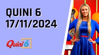 Quini 6 en vivo 17112024  Resultados del sorteo quini 6 del Domingo 17 de Noviembre del 2024 [upl. by Engracia]