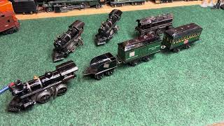 Prewar Hafner Trains Passenger Set and Cast Iron Locomotives [upl. by Acinorrev]