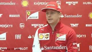 Kimi Räikkönen Interview Funny First Ferrari Interview F1 News 2014 CARJAM TV HD 2014 [upl. by Ahseer]