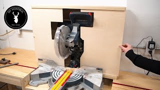 Miter Saw Dust Collection  Dust hood and Cyclone [upl. by Garceau]