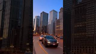 I’ll take you on a sunset drive in Chicago ♥️🔥 📍Wacker Drive Chicago IL shorts youtubeshorts love [upl. by Omrellug]