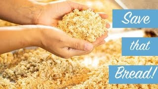 Make CRUNCHY Bread Crumbs in Minutes  Leftover Bread crumbs Recipe  Bread crumbs recipe [upl. by Feirahs]