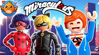 Playmobil Familie Vogel MIRACULOUS in PLAYMOBIL CITY🐞🐱Abenteuer mit Ladybug Cat Noir amp Julian [upl. by Imogene]