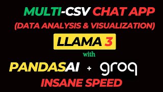 How I built the FASTEST Multiple CSV Chat App using LLAMA3GROQPANDASAI FREE ai llm [upl. by Emaj800]