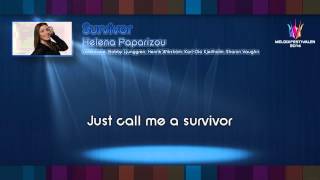 Helena Paparizou  quotSurvivorquot  on screen lyrics [upl. by Idette]