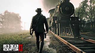 4K Red Dead Redemption 2  Calming Morning Voyage to Saint Denis [upl. by Cornelia191]