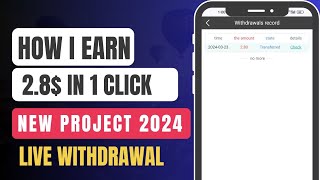 New Online Earnings Website 2024Stable EarningsLive Withdrawal Proof How Tw Make Money Online [upl. by Navaj]