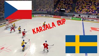 ČESKO  ŠVÉDSKO  KARJALA CUP  NHL 25 [upl. by Merriott195]