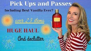 Pick Ups and Passes June  Huge perfume Haul and Declutter  Best Vanilla Fragrance of All Time [upl. by Xerxes]