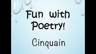 Cinquain Poem [upl. by Badr636]