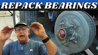 GRAND DESIGN IMAGINE DIY HOW TO REPACK YOUR TRAILER BEARINGS AND SAVE MONEY [upl. by Yesnnyl]