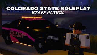 Patrolling as a STAFF MEMBER in COLORADO STATE ROLEPLAY  Ep 2  ERLC Roblox [upl. by Jala777]