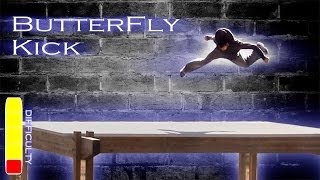 How To BUTTERFLY KICK  Free Running Tutorial [upl. by Elleined101]