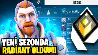 YENİ SEZONDA tekrardan RADİANT OLDUM  Valorant [upl. by Onfre]