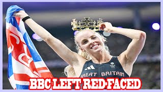 BBC left redfaced as viewers highlight awkward moment before Keely Hodgkinson won gold [upl. by Esinart547]