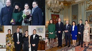 Victoria and Daniel accompany William and Kate on their 1st day of visit to Sweden [upl. by Allayne]