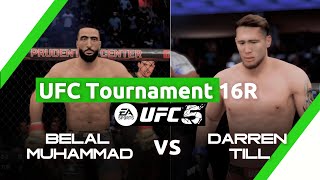 UFC 토너먼트 벨랄 무하마드 VS 대런 틸  웰터급 16강 [upl. by Hepzi]