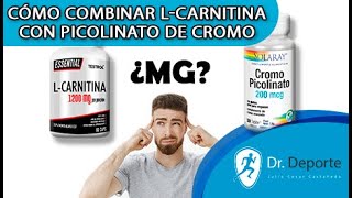 LCARNITINA CON PICOLINATO DE CROMO ¿SE PUEDEN COMBINAR Y ¿COMO TOMARLOS lcarnitine cromo [upl. by Annavoig]