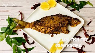 Recheado Fish Fry  Recheado Masala Recipe  Goan Fish Fry Recipe  Goan Recheado Fish Fry Recipe [upl. by Ashbey]