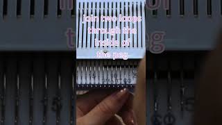 How to cast off on a knitting machine knitting knitstagram handmade knittingmachine [upl. by Anelra]