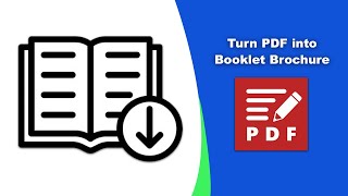 How to turn a pdf into a booklet brochure in PDFXChange Editor [upl. by Noemis945]