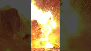 Manganese Heptoxide Explosion ad chemistry shortsvideo [upl. by Eeladnerb]