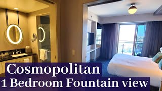 Cosmopolitan Las Vegas  Terrace One Bedroom  Fountain View [upl. by Kalle]