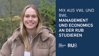 Management and Economics studieren an der RuhrUni Bochum [upl. by Eelnodnarb]