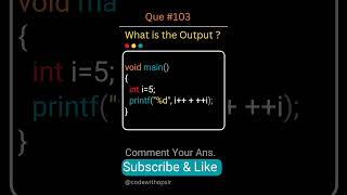 C Program  Find Output  increment operator 🔥 coding shorts [upl. by Fayola]