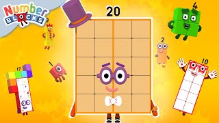 Lets count to 20  Maths Learn to Count Skills  Numberblocks [upl. by Ratep95]