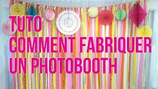 Comment faire un photobooth pour mariage en crépon [upl. by Aneele]