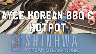 AYCE Korean BBQ amp Hotpot ROSEVILLE MN Shinhwa Korean Steakhouse [upl. by Metzger]