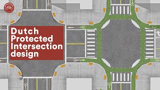 Intersection design the Dutch  cycle friendly  way [upl. by Cort]