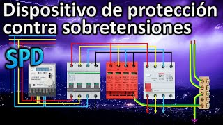 Dispositivo de protección contra sobretensiones  SPD  protección contra rayos voltaje transitorio [upl. by Litta]