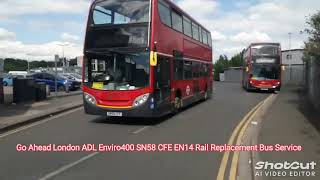 Go Ahead London ADL Enviro400 SN58 CFE EN14 Rail Replacement Bus Service At Gillingham Stn Kent [upl. by Georgianne]