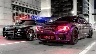 I RACED A POLICE OFFICER IN MY 850HP HELLCAT [upl. by Ernald749]