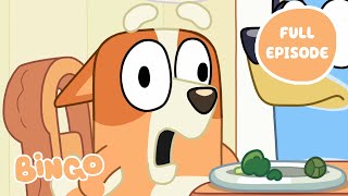 Bingo becomes a Parrot 🦜 🧡  Asparagus Bluey FULL EPISODE  Bingo  Official Channel [upl. by Analla]