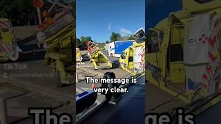 The message is very clear shorts truckdriver france reels trucking trucker lkw lorry pov [upl. by Chilt137]