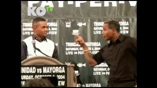 Félix Trinidad vs Ricardo Mayorga HEATED PRESS CONFERENCE UNCUT amp UNEDITED 2004 [upl. by Fransisco]