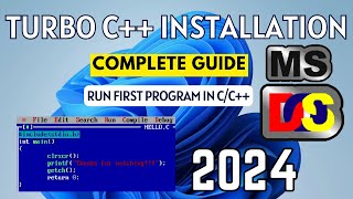 How to Download and Install Turbo C for CC Programming on Windows 1011  2024   Turbo C [upl. by Aggie]