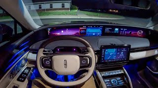 2024 Lincoln Nautilus Black Label  POV Night Drive Binaural Audio [upl. by Anaik923]