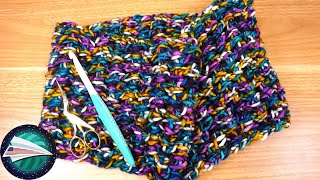 Crochet  Scarf Idea for Crochet Beginners  Super easy with Thick Wool [upl. by Nosa721]