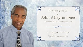 Celebrating The Life of John Alleyne Jones [upl. by Entwistle]