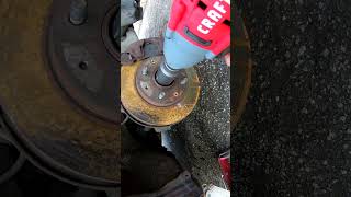 Craftsman V20 Impact Wrench destroys rusty axle nut with its brushed motor [upl. by Seif]