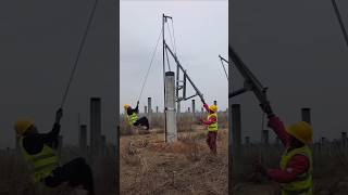 Photovoltaic rack installation  good tools make the job easy [upl. by Calen]