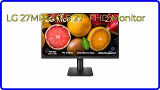 REVIEW 2024 LG 27MP450B 27quot FHD Monitor ESSENTIAL details [upl. by Odlavu]