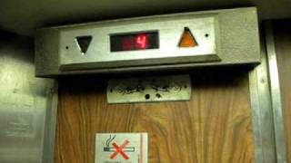 Dangerous and very old Schindler traction elevator [upl. by Aicelf122]