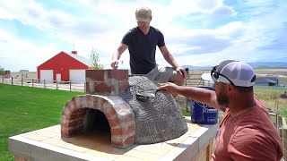 EPIC stepbystep DIY Pizza Oven Build [upl. by Durwin]