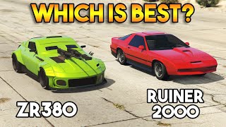 GTA 5 ONLINE  RUINER 2000 VS ZR380 WHICH IS BEST [upl. by Anawat677]